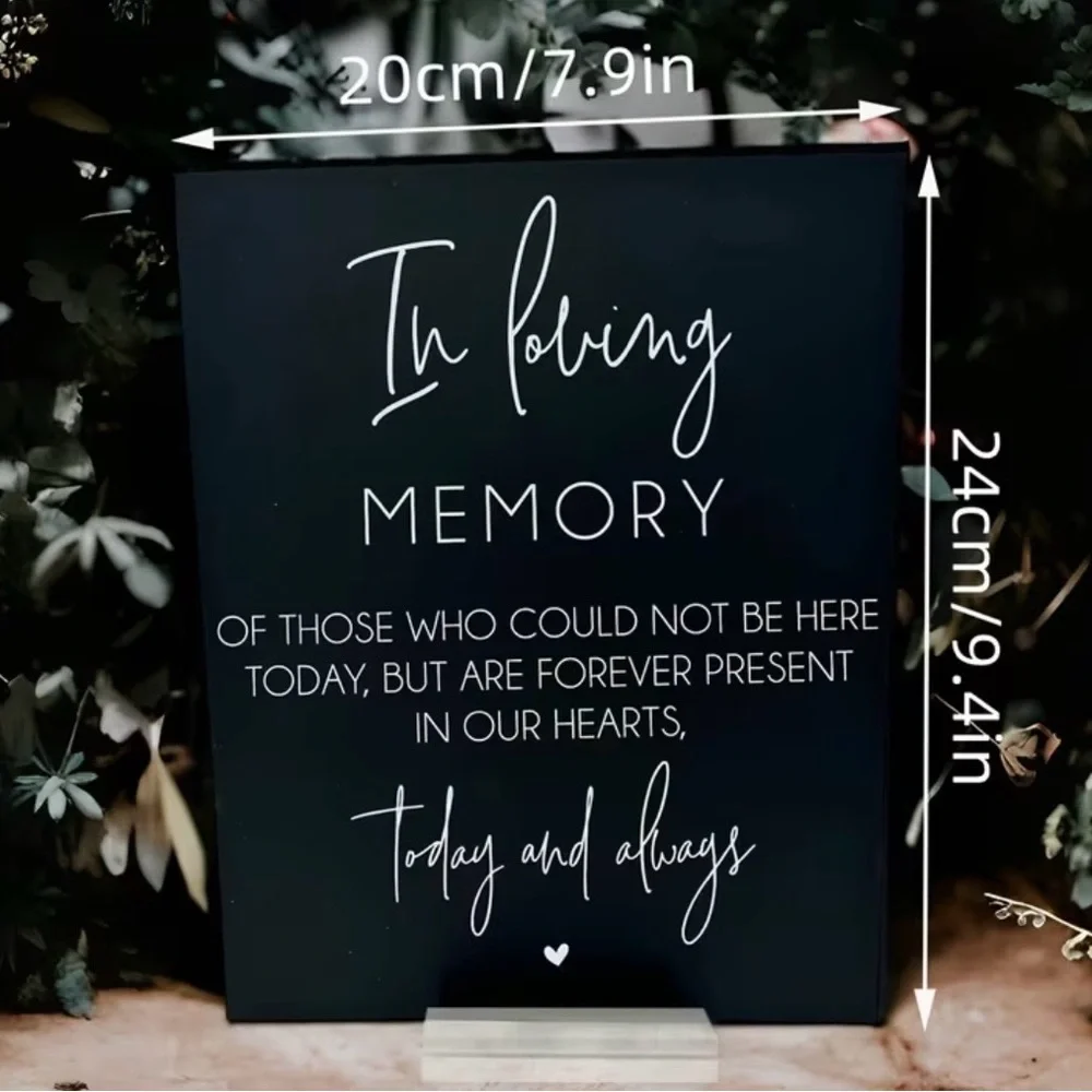 In Loving Memory Wedding Sign Decor - Picture 2 of 2
